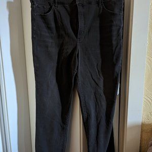 Express Super High Waisted Black Slim Jeans size 18L